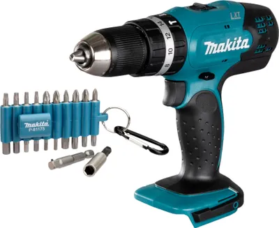 Produktbild von Makita DHP 453 Z Akku Schlagbohrschrauber 18 V 42 Nm + 22 tlg. Bit Set - ohne Akku, ohne Ladegerät