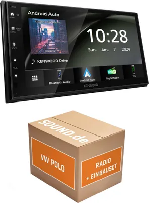 Produktbild von Autoradio Einbaupaket Kenwood DMX5023DABS passend für VW Polo 6R | Apple Carplay Android Auto APP Spiegelung