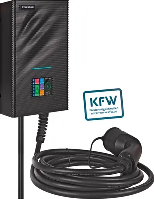 Produktbild von Telestar EC311S6 - Wallbox 11 kW 6 m mit FI förderfaehig KfW