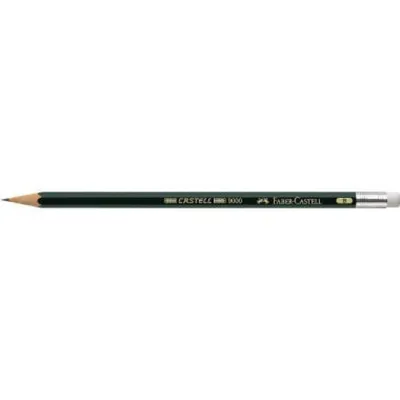 Zdjęcie produktu dla Ołówek Faber Castell 9000 B z gumką Fc-119201