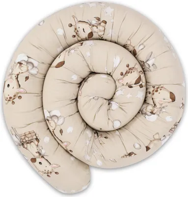 Produktbild von Totsy Baby Seitenschläferkissen Bettschlange Body Pillow 200 cm Baumwolle - Kopfkissen lang Bettrolle Schlafkissen Nackenrolle Kissen Giraffen