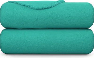 Immagine prodotto di Coperta in pile 130x170cm ( turchese ) coperta da vivere, coperta coccolosa - calda coperta in pile corallina, accogliente e traspirante con bordo in maglia indemagliabile - coperta per auto