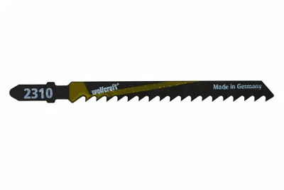 Immagine prodotto di wolfcraft GmbH 2310000, Lame per seghetto alternativo, adatte per truciolato, compensato, legno tenero, acciaio ad alto tenore di carbonio, 7,5 cm, 4 mm, 5 cm