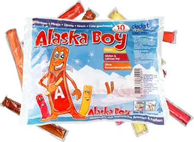Produktbild von Alaska Boy Wassereis Blau | Stangeneis Vegan 10 x 50ml (20er Pack)