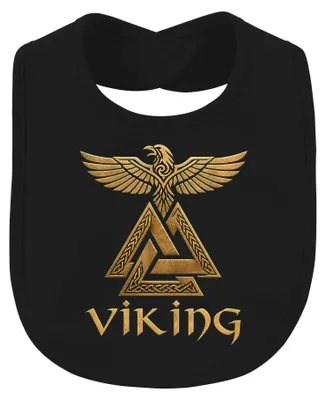 Imagen del producto de Babero para bebé, diseño "Valknut" de Rabe, Odin, mitología nórdica, guerrero, Valhalla, color , talla única
