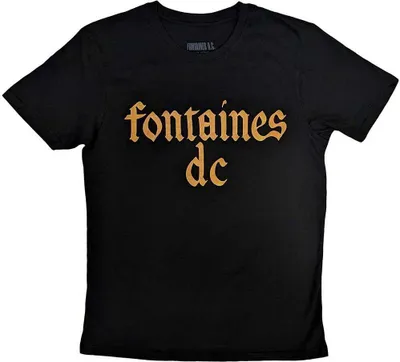Obrázek produktu pro Fontaines DC - Tričko s logem pro muže/dámy Uni RO10480 (L) (Black)