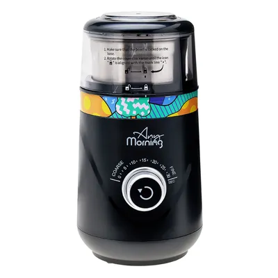 Produktbild von Any Morning Kaffeemühle, Verstellbarer Mahlgrad, Edelstahl-Schlagmesser, 94 g Füllmenge, für Kaffee, Gewürze, Nüsse, bis zu 10 Portionen, Abnehmbarer Behälter