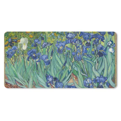 Produktbild von MuchoWow® Schreibtischunterlage Schwertlilien - Vincent van Gogh 80x40 cm - XXL Mauspad - Gaming Mauspad