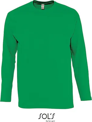 Produktbild von SOLs 11420 | Langarm Monarch Herren T-Shirt - Farbe: Kelly Green - Größe: L