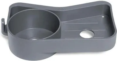 A gray plastic accessory for a swimming pool.