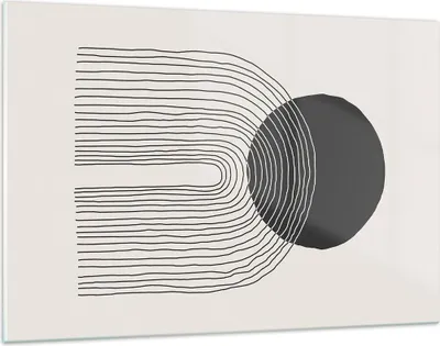 Produktbild von Bilder auf glas - Einteilig - Boho Abstraktion Geometrie - 120x80cm - Glasbilder - Wandbilder - Bilder - Wanddekoration aus Glas - Glas Bilder - Wandbild auf Glas - GAA120x80-4747