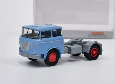 Image de LIAZ 706 SZM (1970) Bleu clair/Gris Brekina 1:87
