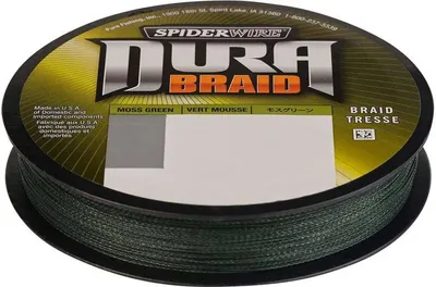 Produktbild von SpiderWire DuraBraid Moss Green - 2750m geflochtene Angelschnur, Durchmesser/Tragkraft:0.28mm / 22.5kg