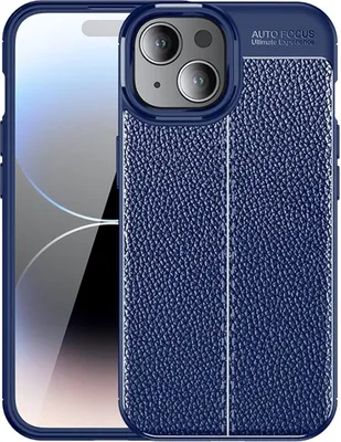Produktbild von König Design Hülle kompatibel mit Apple iPhone 15 Kunststoff Soft Handyhülle - Handy Case Blau