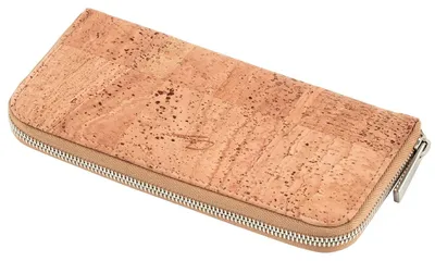 Image de Solidchoice - Portefeuille pour femmes avec fermeture éclair métallique - Beige