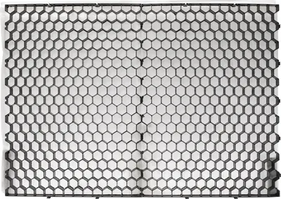 Immagine prodotto di Tappeto a nido d'ape in ghiaia con vello di gramigna 115 x 80 cm nero - al pezzo