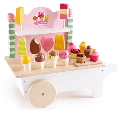 Produktbild von Mentari hölzerner Eiswagen, 18dlg.