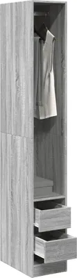 Produktbild von "2026 Promotion" Kleiderschrank Grau Sonoma 30x50x200 cm Holzwerkstoff - Kleiderschränke CC16522