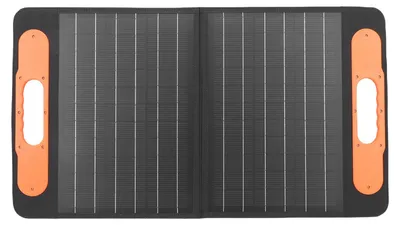 Immagine prodotto di Pannello solare portatile da 100 W - Monocristallino - Uscite USB A e di tipo C - Pieghevole