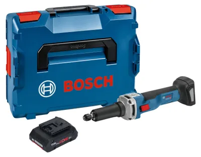Obrázek produktu pro Bosch GGS 18V-23 LC Profesionální akumulátorová přímá bruska 18 V bezkartáčová + 1x akumulátor ProCORE 4,0 Ah + L-Boxx - bez nabíječky
