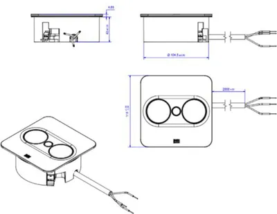 Image de BACHMANN Plaque de protection TWIST 2 1xUTE 1 pièce