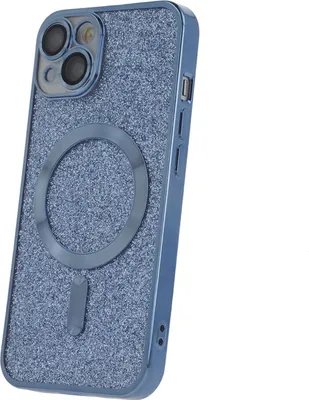 Produktbild von MagSafe Glitzer Hülle mit Kameraschutz iPhone 14 Plus Blau