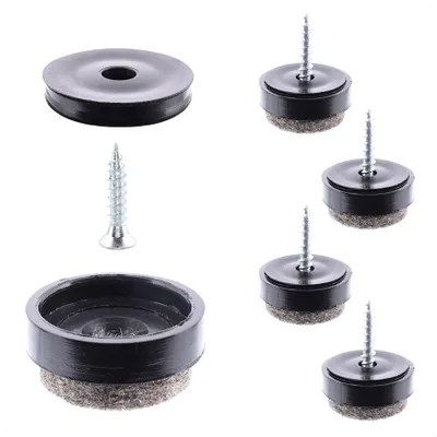 Produktbild von WAGNER QuickClick® Filzgleiter ULTRASOFT - zum Schrauben, je 4x Basis & Schraube & Einsatz Ø 17 mm, DE Ware - 15808300