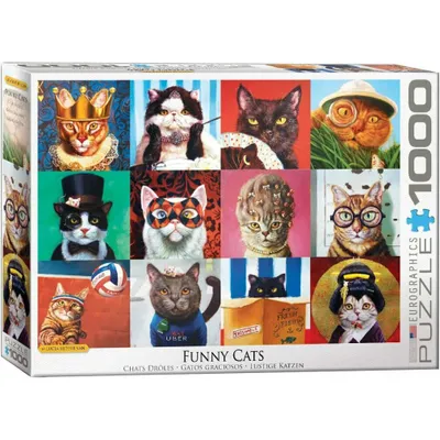 Produktbild von EUROGRAPHICS Puzzle Lustige Katzen 1000 Teile