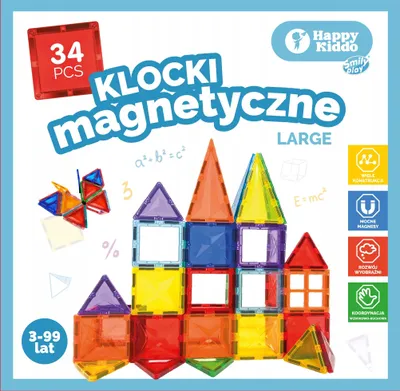 Obrázok produktu pre Magnetické kocky 34 ks - Smily Play