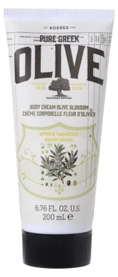Produktbild von Bodymilk 200ml KORRES Olivenöl vegan getestet Olivenblüte