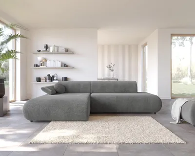 Obrázok produktu pre Rozkladacia rohová sedačka s úložným priestorom SURREY 1 - tmavá šedá, ľavý roh