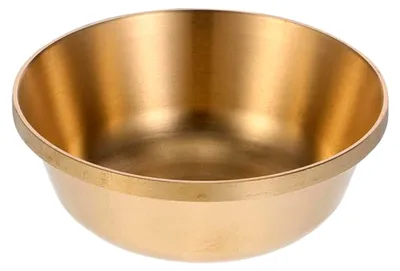 Produktbild von Dekorative tibetische Opferschale aus dickem Messing, feuerfest und kippsicher, rituelle Wasserschale für buddhistische Zeremonien und Räucherwerke