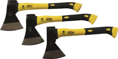 Produktbild von Axt Beil Spaltaxt Holzaxt 600 800 1000 g mit Fiberglasstiel 3  tlg Set