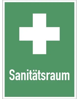 Produktbild von Dreifke® Schild Sanitätsraum, ISO 7010, Alu, 300x400 mm