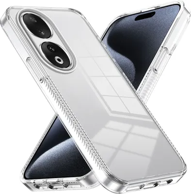 Produktbild von Hülle für Honor 90 Rutschfest Kristallklare Stoßfeste TPU Bumper Handyhülle Transparent