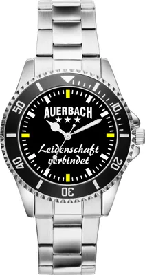 Produktbild von KIESENBERG Herrenuhr Armbanduhr Auerbach Geschenk Fan Artikel Zubehör Fanartikel Analog Quartz Uhr 2466