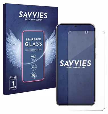 A product shot of a phone screen protector and its packaging.