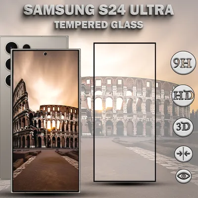 Produktbild von 1-Pack SAMSUNG S24 ULTRA Displayschutzfolie aus 9H gehärtetem Glas