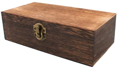 Holzkiste mit Deckel, Vintage-Stil, 20x10x6 cm, Aufbewahrungsbox