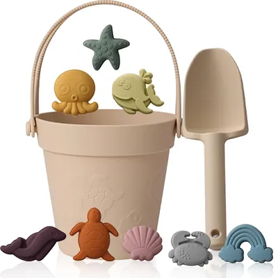 Imagen del producto de Juego de arena para niños con cubo y moldes