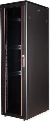 Produktbild von ROLINE Netzwerkschrank Pro 48,26cm 19Zoll 47 HE 600x800 BxT Glastür schwarz