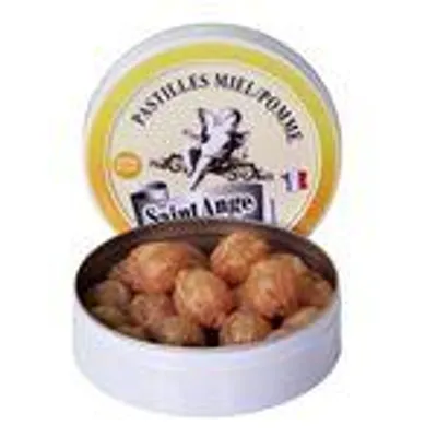 Produktbild von Saint-Ange Honig/Apfel-Pastillen – Handgefertigte Pastillen aus Frankreich, 50g