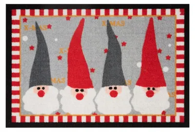 Image de HANSE HOME Quatre Lutins Paillasson d'entrée Design Noël