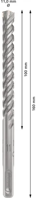 Image de Bosch PRO SDS plus-5X marteau perforateur 11 x 100 x 160 mm - 2608833804