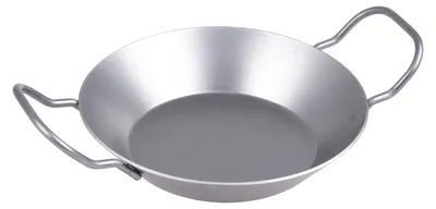 Immagine prodotto di Padella CHG Padella in ferro per barbecue con 2 manici, spessore 2 mm, Ø 24 cm