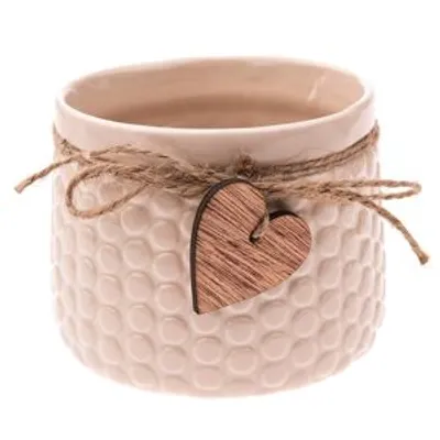 Obrázok produktu pre Indecor X10488 Kvetináč keramika béžový 9x9x11 cm