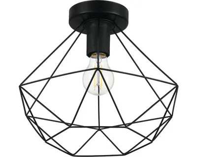 Image de Eglo 43004 TARBES E27 Plafonnier Ø325 mm Noir