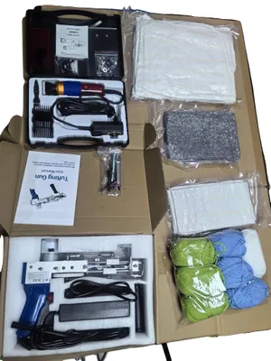 Zdjęcie produktu dla Zestaw do tuftingowania, funkcja 2 w 1, kompletny zestaw