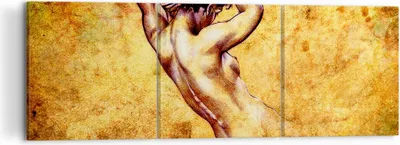 Produktbild von Bild auf Leinwand - Leinwandbild - Weibliches Modell Körper posiert - 120x40cm - Wand Bild - Wanddeko - Leinwanddruck - Bilder - Kunstdruck - Leinwand bilder - Wandkunst - CA120x40-0520