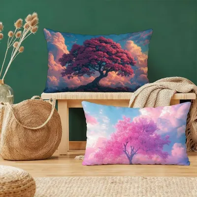 Image de Elzusha - Ensemble de 2 taies d'oreiller en velours, dimensions 40 x 80 cm, motif floral